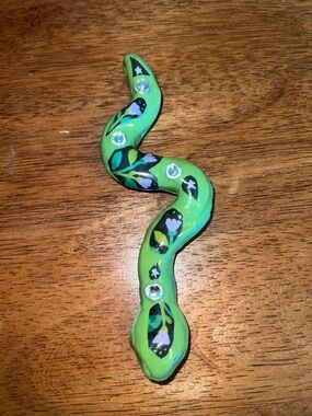 Green floral floral handmade Snake plant ornament